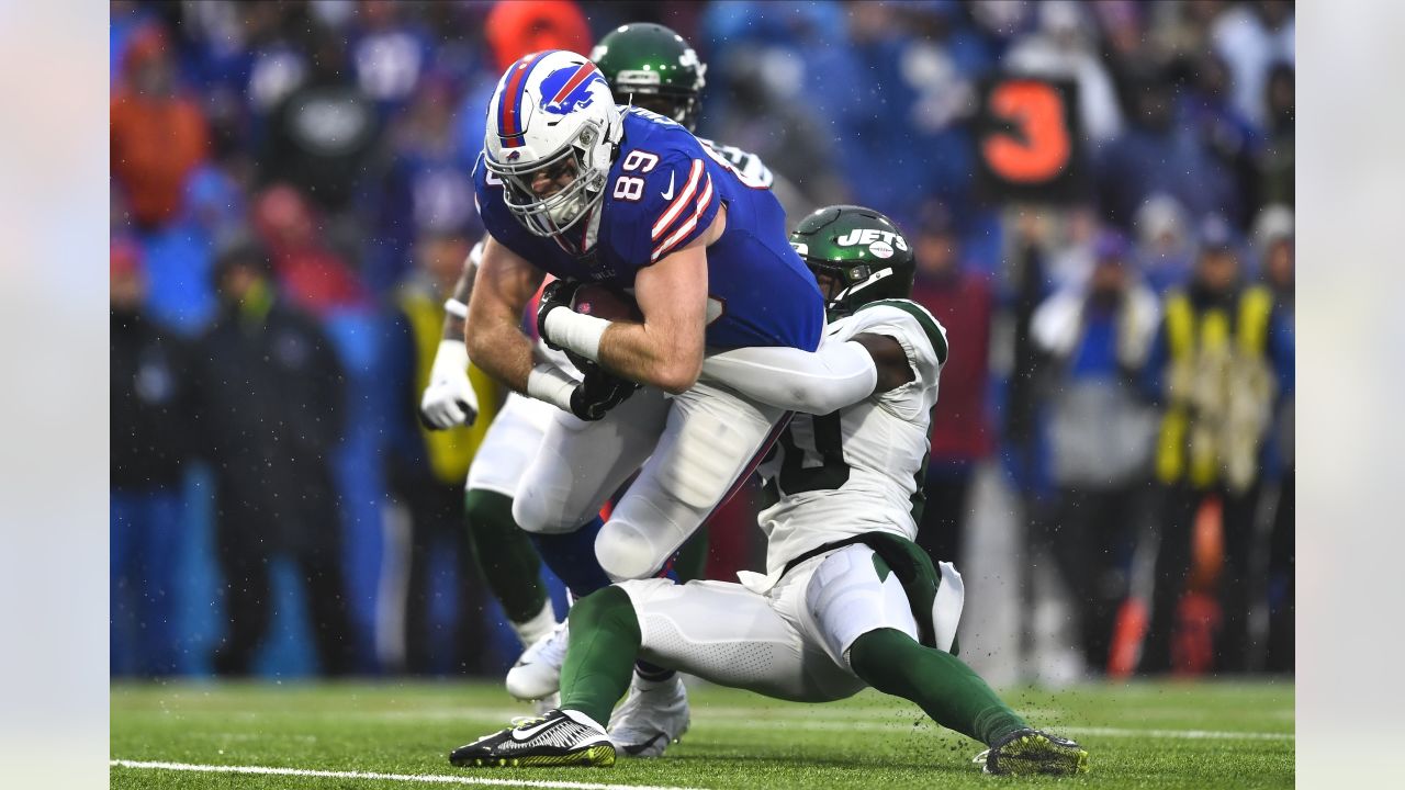 The line of scrimmage of the Miami Dolphins against the Buffalo Bills  during the second half of an NFL football game, Sunday, Oct. 31, 2021, in  Orchard Park, N.Y. (AP Photo/Adrian Kraus