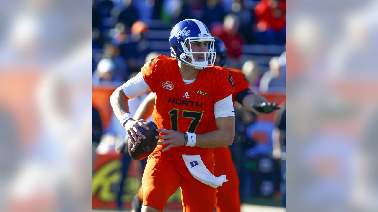 North quarterback Daniel Jones of Duke (17) during the first half