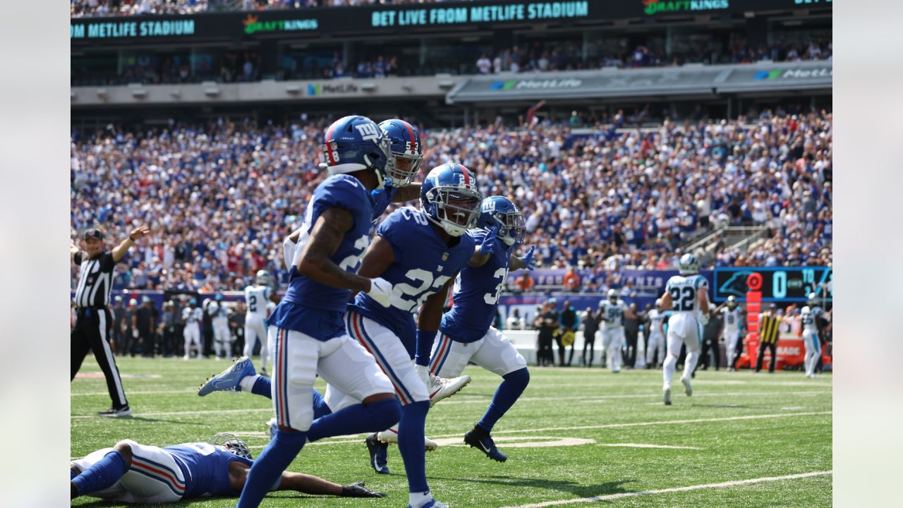 New York Giants defensive tackle Dexter Lawrence (97) takes the field to  face the Washington Commanders during an NFL football game Sunday, Dec. 4,  2022, in East Rutherford, N.J. (AP Photo/Adam Hunger