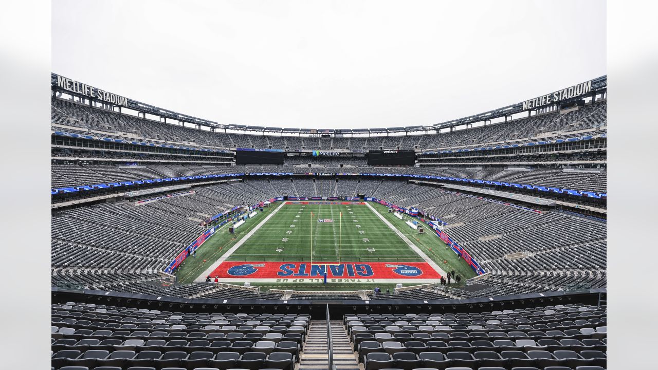 New York Giants Super Bowl trophies on display in the Legacy Club at MetLife  Stadium Stock Photo - Alamy