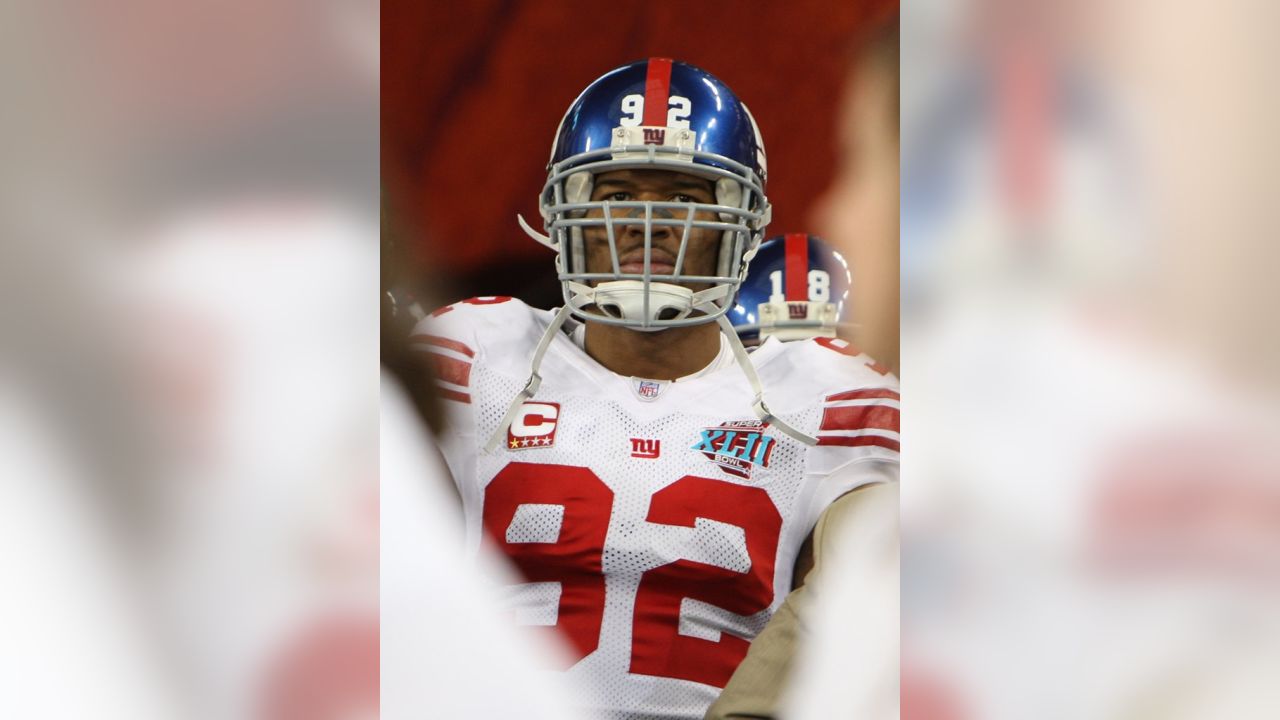 Michael Strahan New York Giants Superbowl XLII 8x10 Color Photo