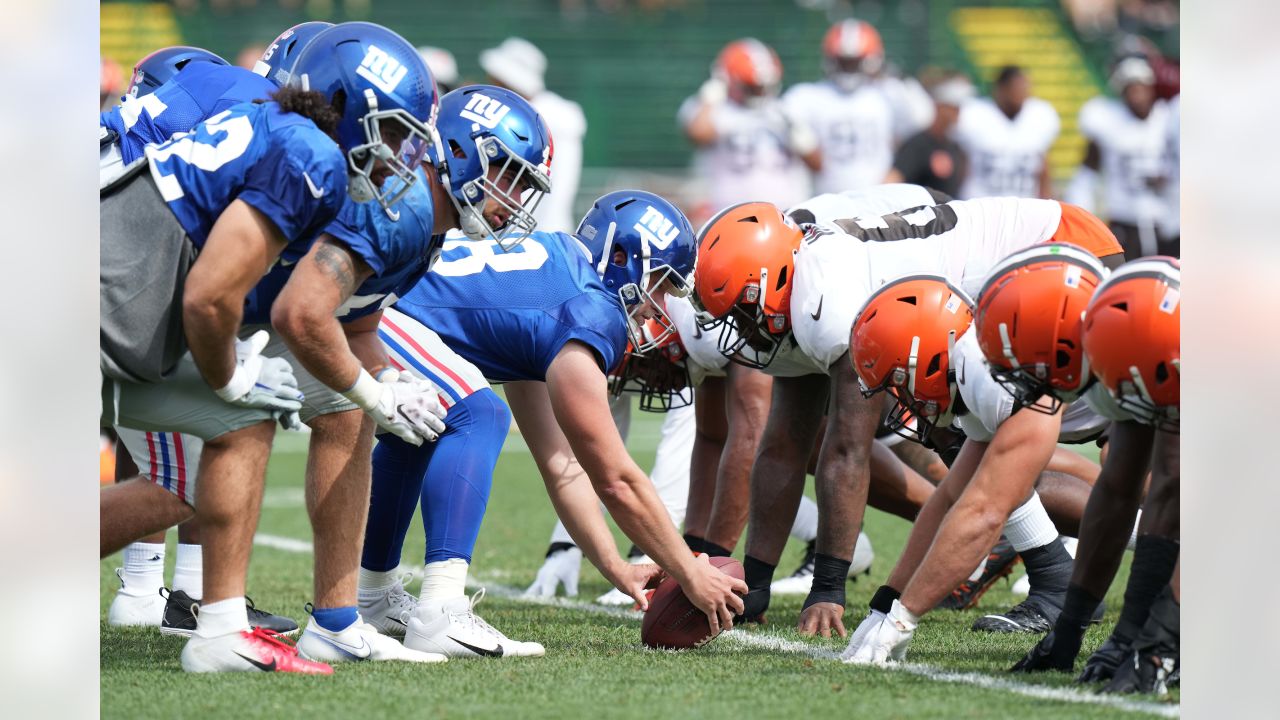 See it: New York Giants-Cleveland Browns conduct joint practices