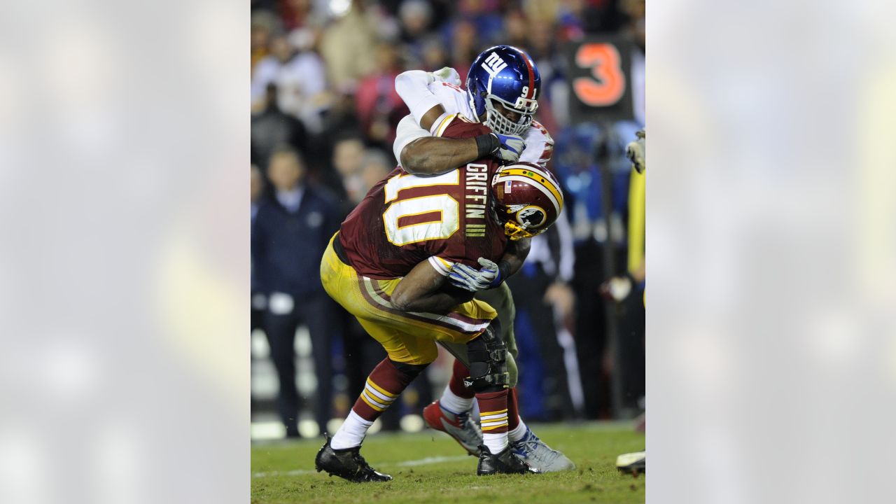 Former NY Giants player Justin Tuck attends AT&T NFL Sunday Ticket