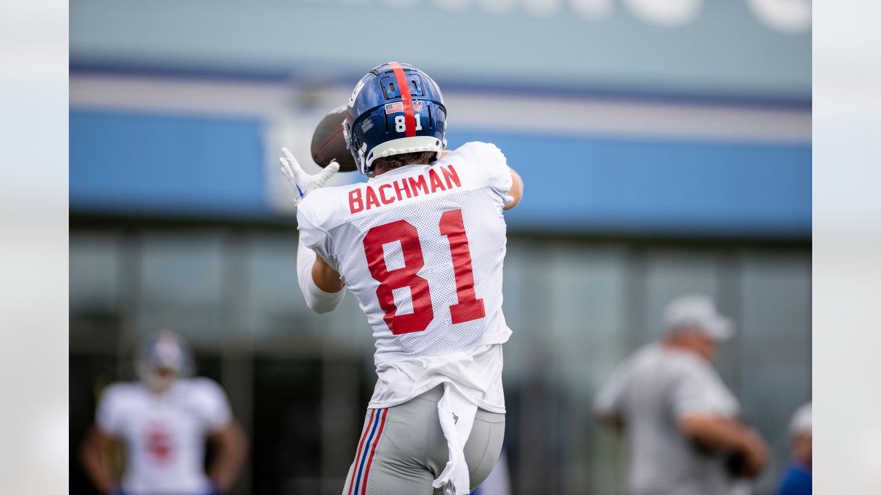 New York Giants wide receiver Alex Bachman (81) during an NFL preseason  football game against the