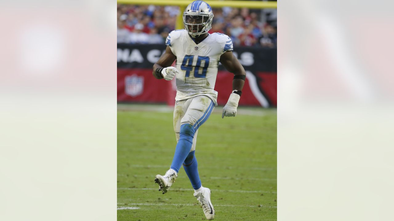 The Detroit Lions will use their throwback uniforms in 2018