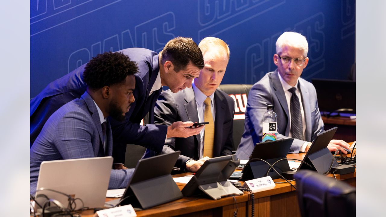 Take a look inside the New York Giants' draft room