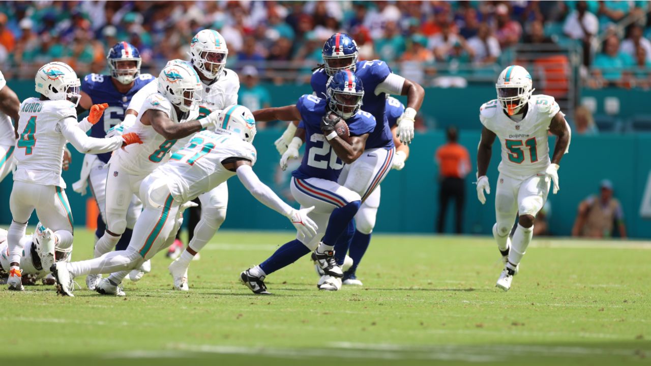 Miami Dolphins safety Brandon Jones (29) runs during the second half of an  NFL football game against the New England Patriots, Sunday, Sept. 11, 2022,  in Miami Gardens, Fla. (AP Photo/Rebecca Blackwell