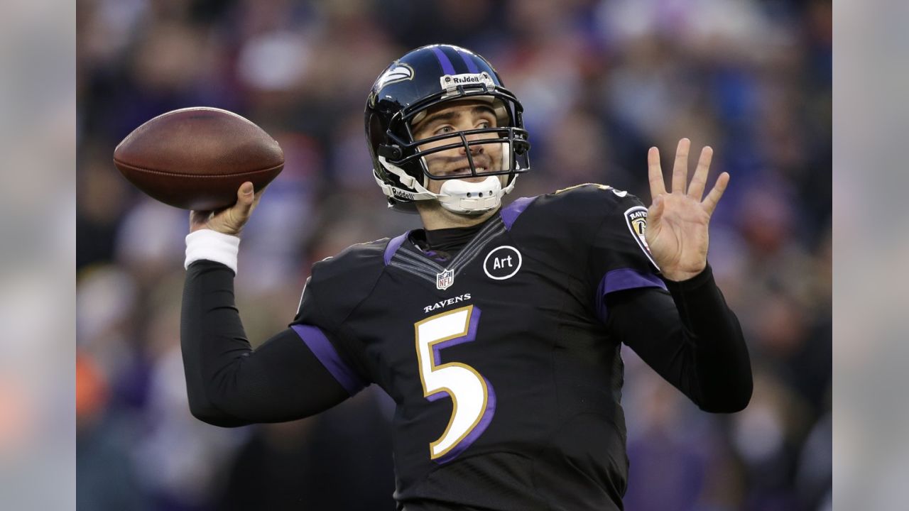 Baltimore Ravens cornerback Cary Williams, right, knocks the ball