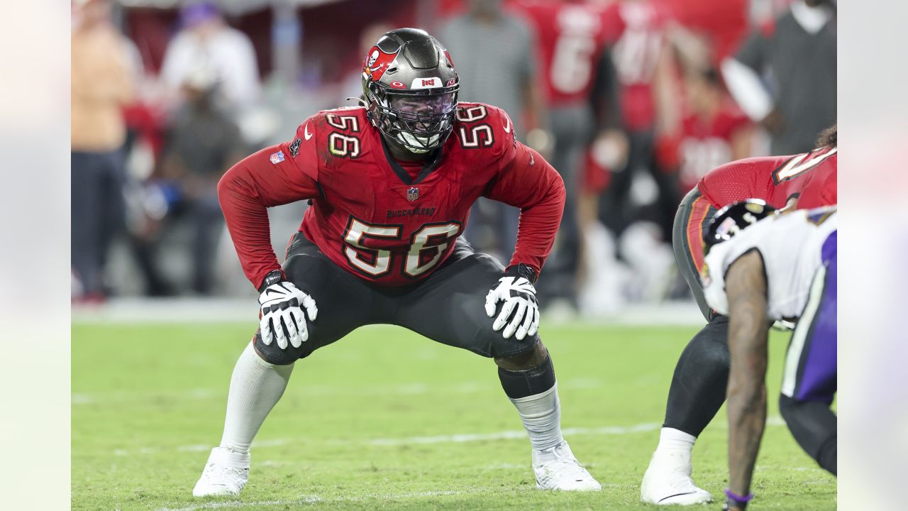 Defensive lineman (56) Rakeem Nuñez-Roches of the Tampa Bay