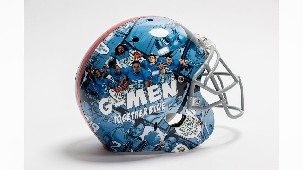 \ud83d\udca5 Marvel designs custom Giants helmet