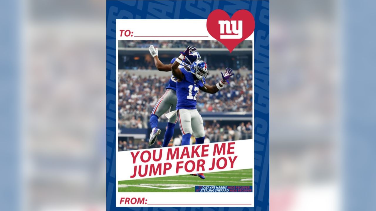 New York Giants Valentine S Day Cards