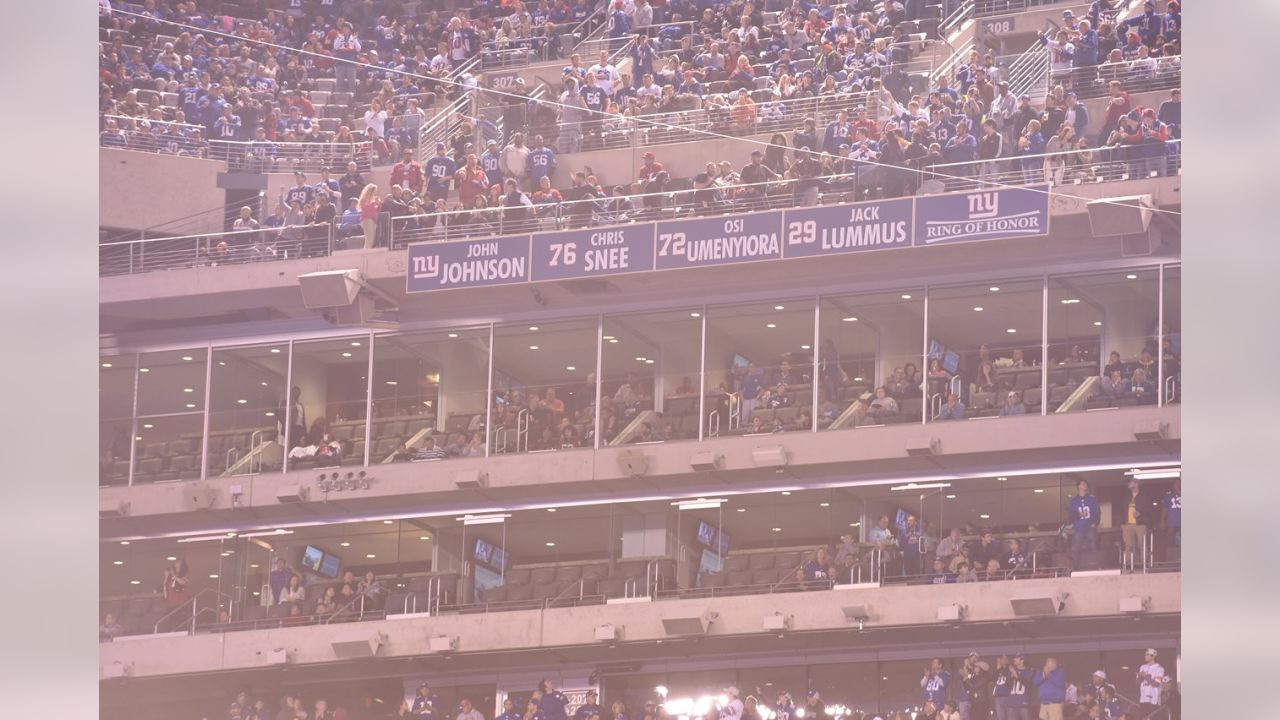 Giants Ring Of Honor Halftime Ceremony