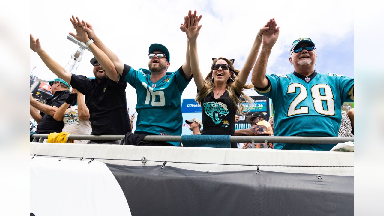 JACKSONVILLE, FL - SEPTEMBER 13: Jacksonville Jaguars fans during