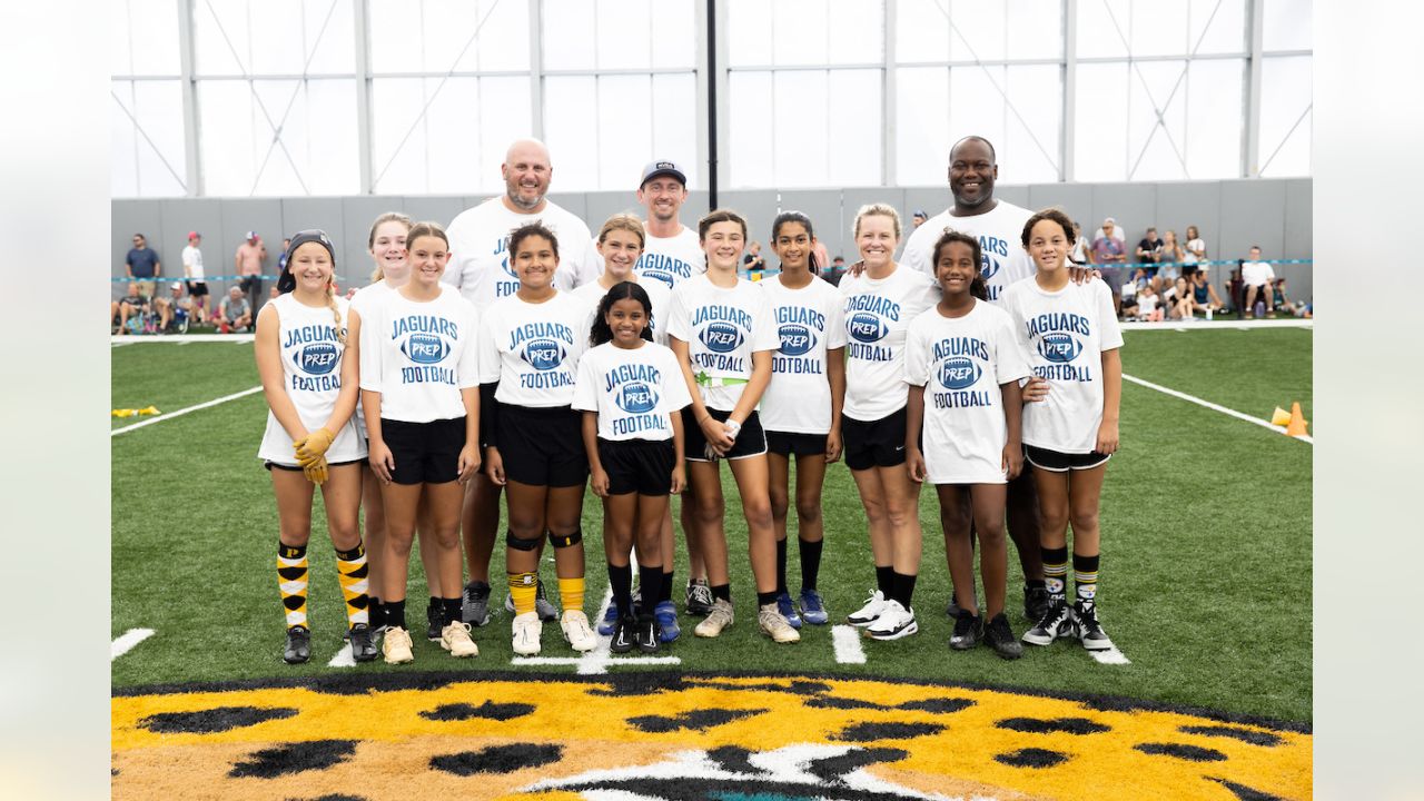 Youth football camp with Paul Posluszny, Kevin Hardy taking place before  Dolphins vs. Jaguars