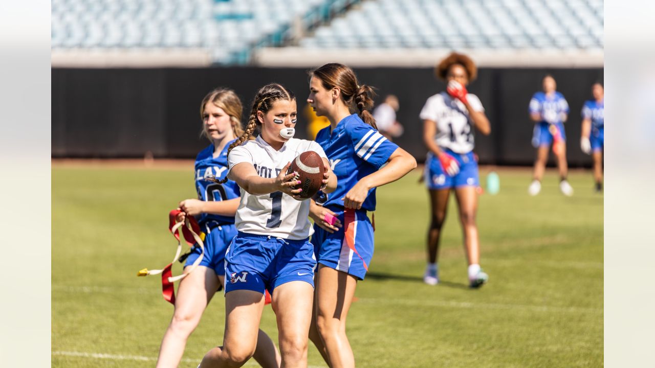 Jacksonville Jaguars host girls flag preseason tournament