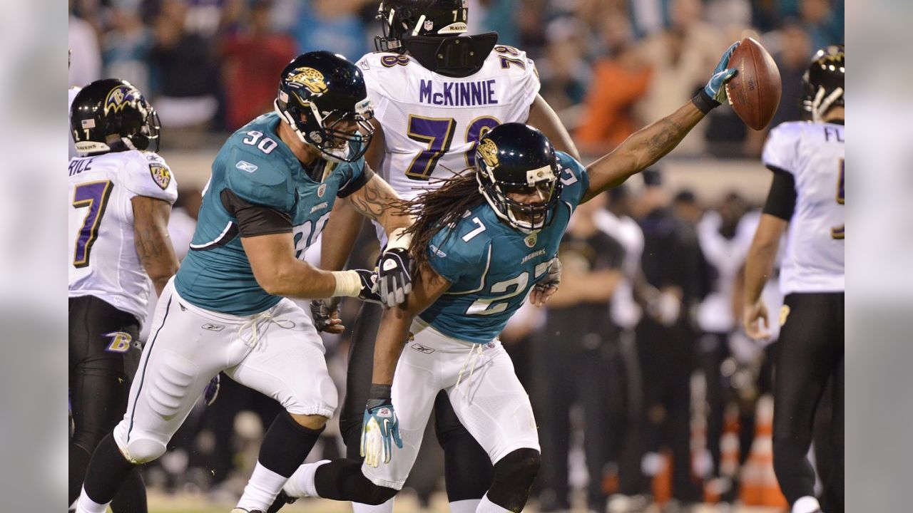 Rashean Mathis celebrates his Jaguars career