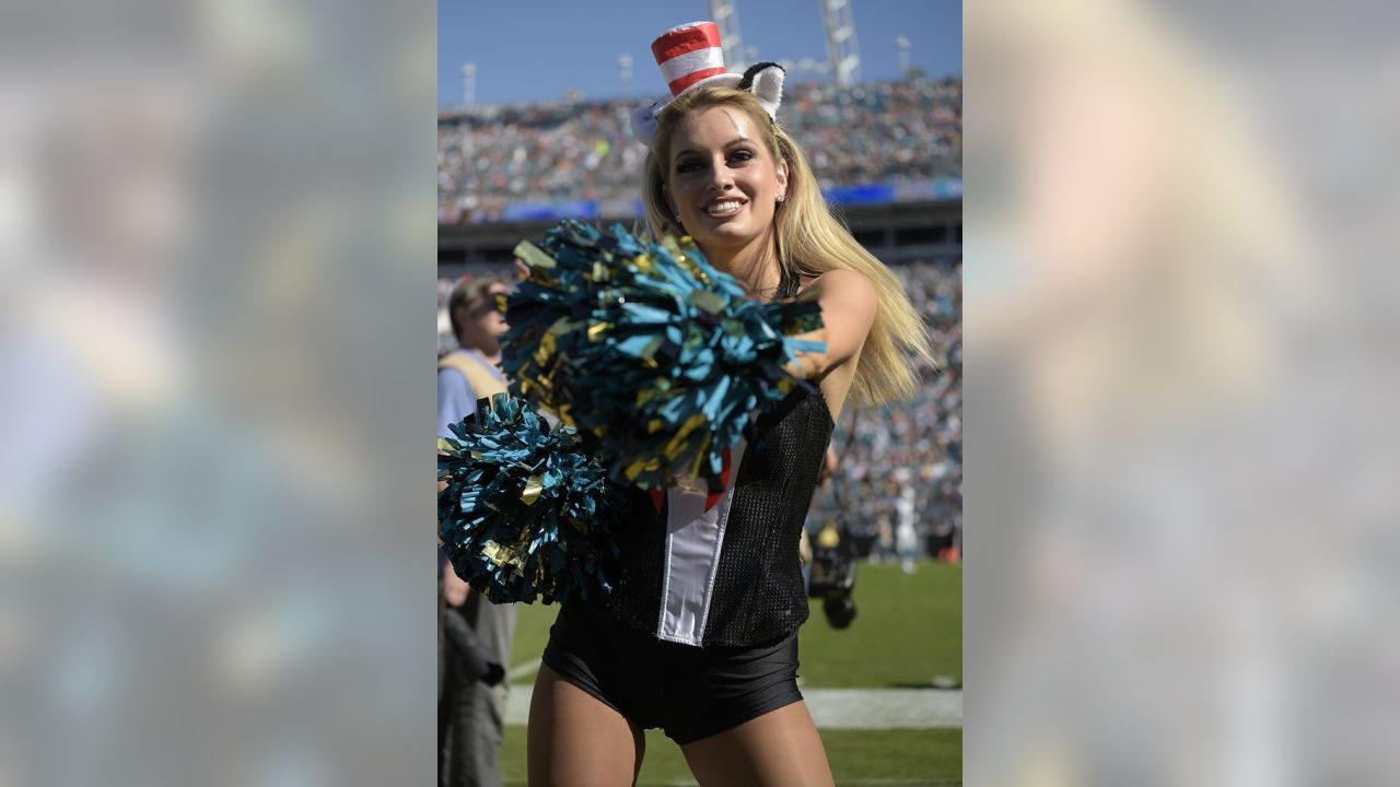 The Dallas Cowboys Cheerleaders perform their annual Halloween halftime  show during the Cowboys and Philadelphia Eagles