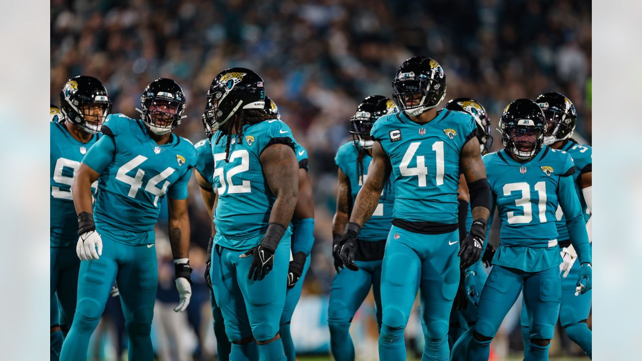 September 26, 2021 - Jacksonville, FL, U.S: Jacksonville Jaguars safety  Rayshawn Jenkins (2) before 1st half NFL football game between the Arizona  Cardinals and the Jacksonville Jaguars at TIAA Bank Field in