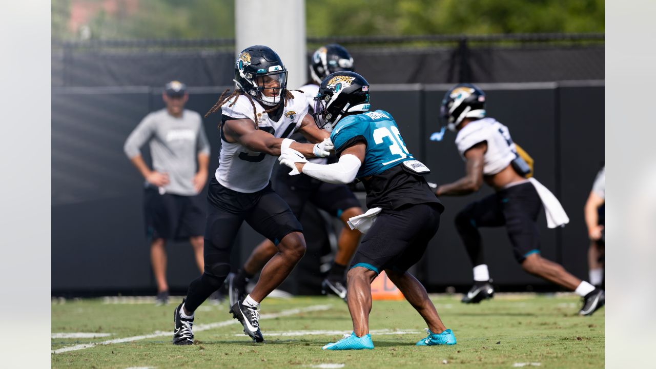 Jacksonville Jaguars Safety Ayo Oyelola during Training Camp on July  News Photo - Getty Images