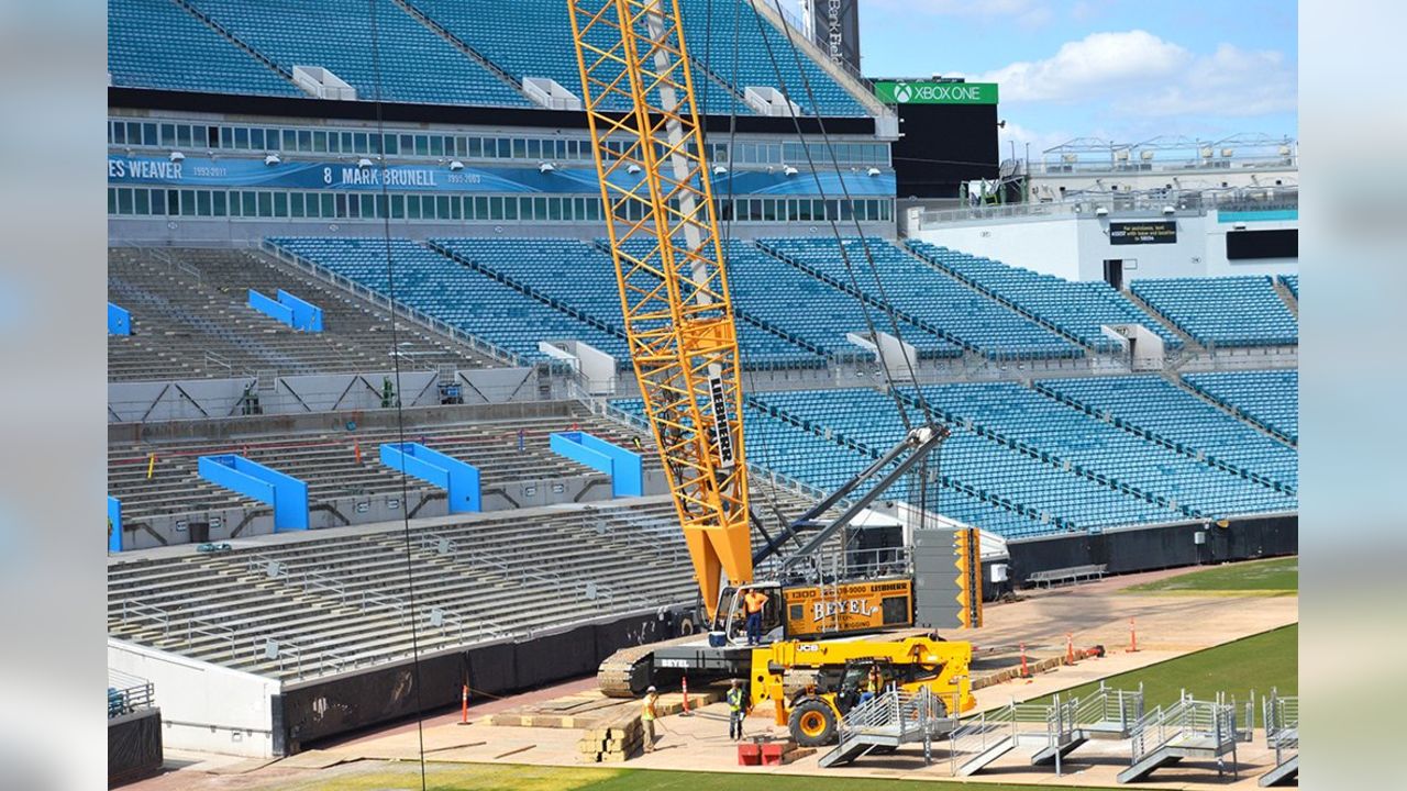 Construction underway for EverBank Field enhancements