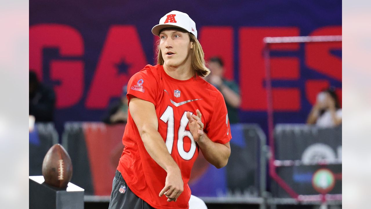 Trevor Lawrence's first round of Precision Passing challenge Pro