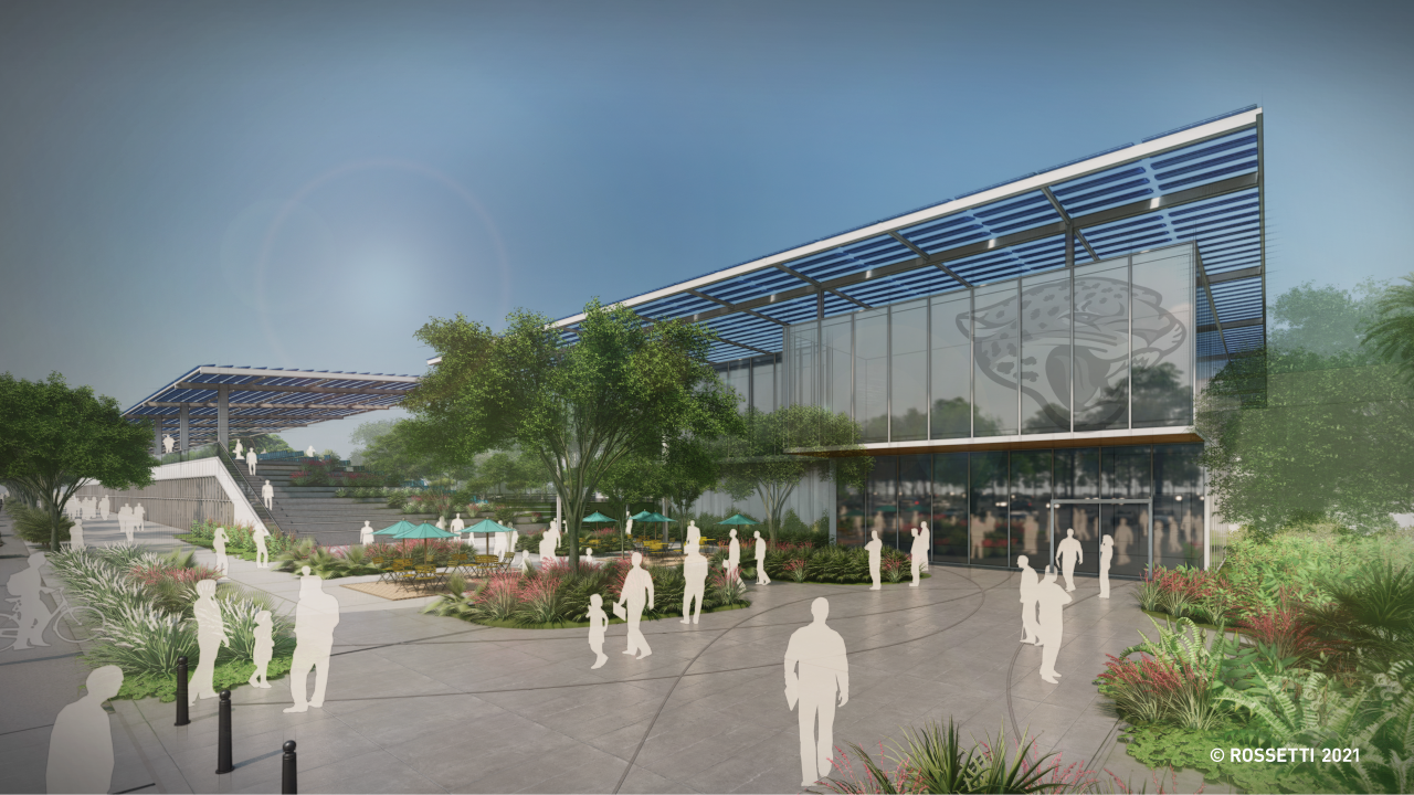 Designs for Four Seasons and Jaguars' football performance center advance