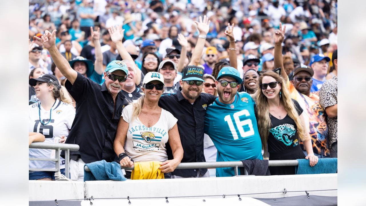 JACKSONVILLE, FL - SEPTEMBER 13: Jacksonville Jaguars fans during