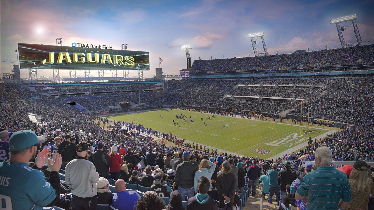 YouTheFan 954040 6 x 19 in. NFL Jacksonville Jaguars 3D Stadium Banner - Tiaa Bank Field