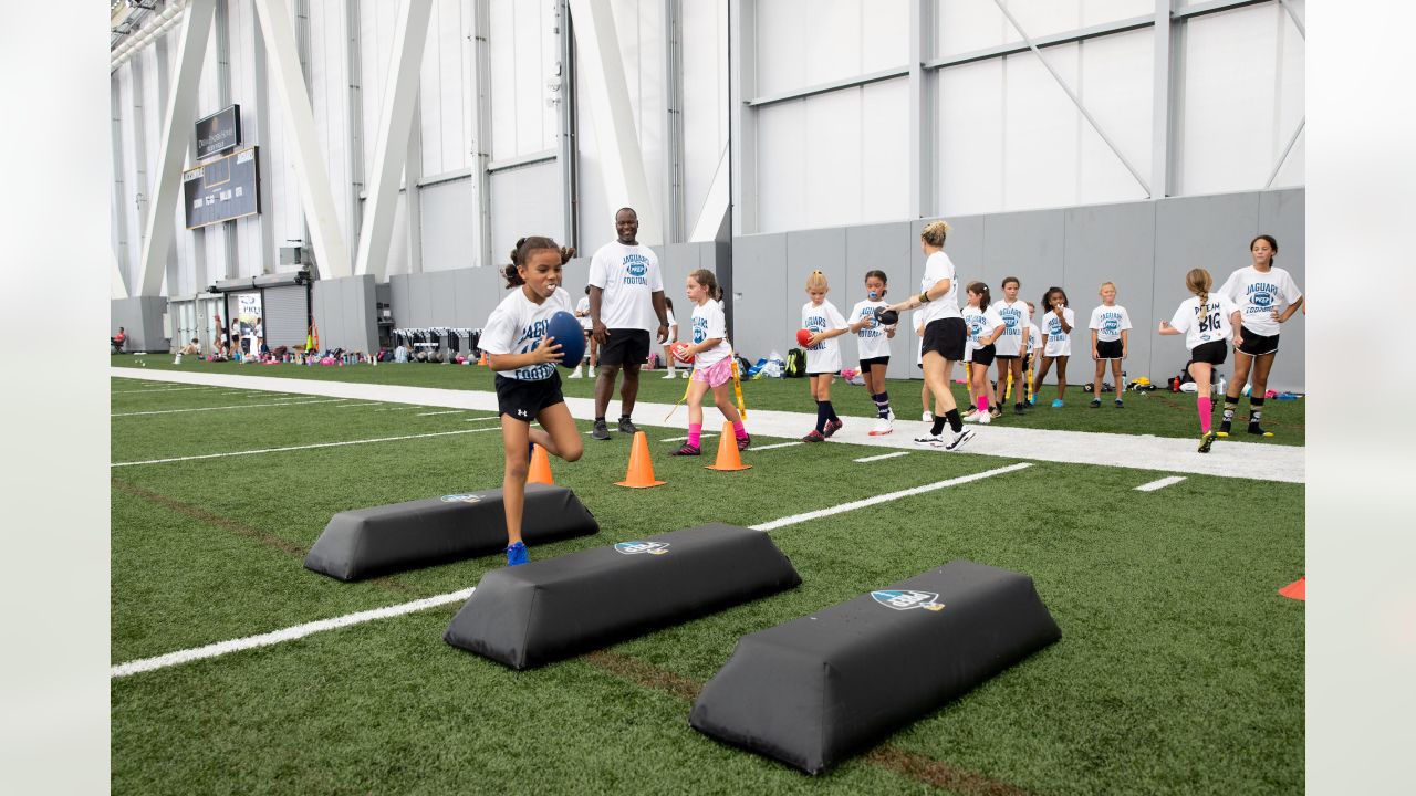 Youth football camp with Paul Posluszny, Kevin Hardy taking place before  Dolphins vs. Jaguars