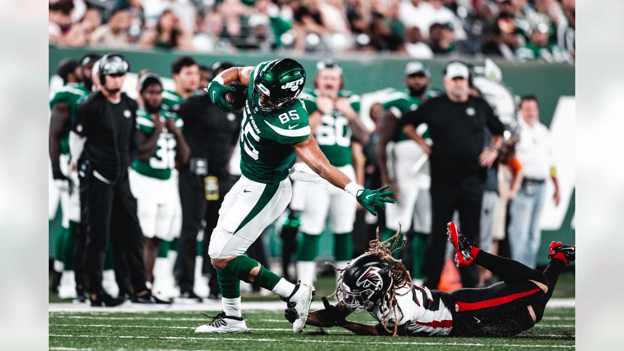 Jets WR Garrett Wilson Flashes in Limited Action vs. Falcons