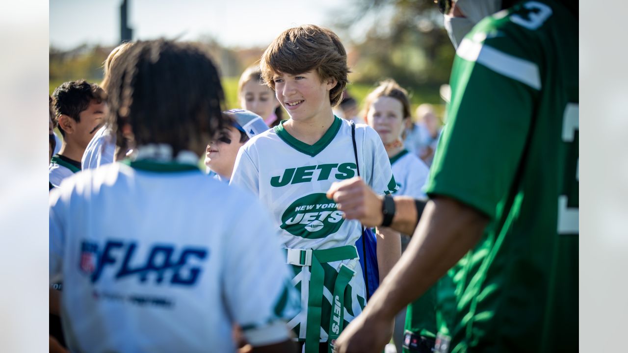 Jets Players Help Coach Play 60 Flag Football Program with Local Sixth  Graders