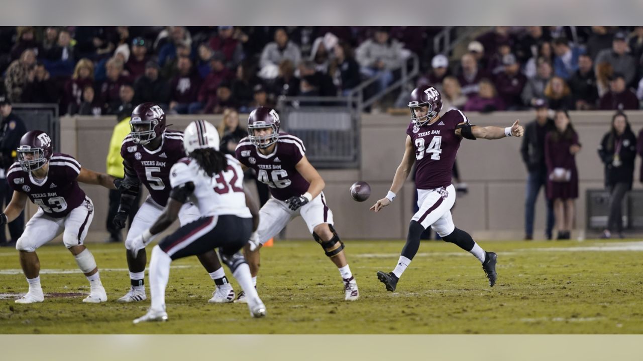 Round 6 - Pick 12: Braden Mann, P, Texas A&M (New York Jets) : r/nfl