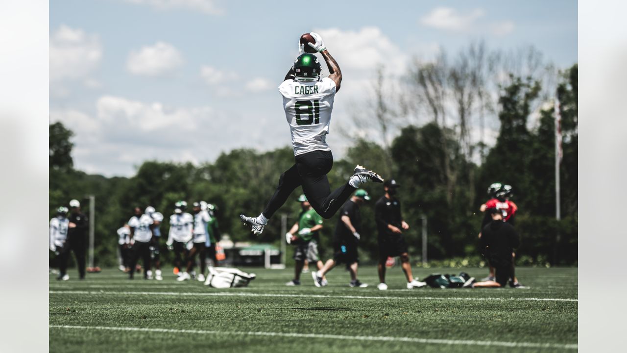 New York Jets linebacker Sherrod Greene (32) in action during the team's  NFL football rookie minicamp, Friday, May 5, 2023, in Florham Park, N.J.  (AP Photo/Rich Schultz Stock Photo - Alamy