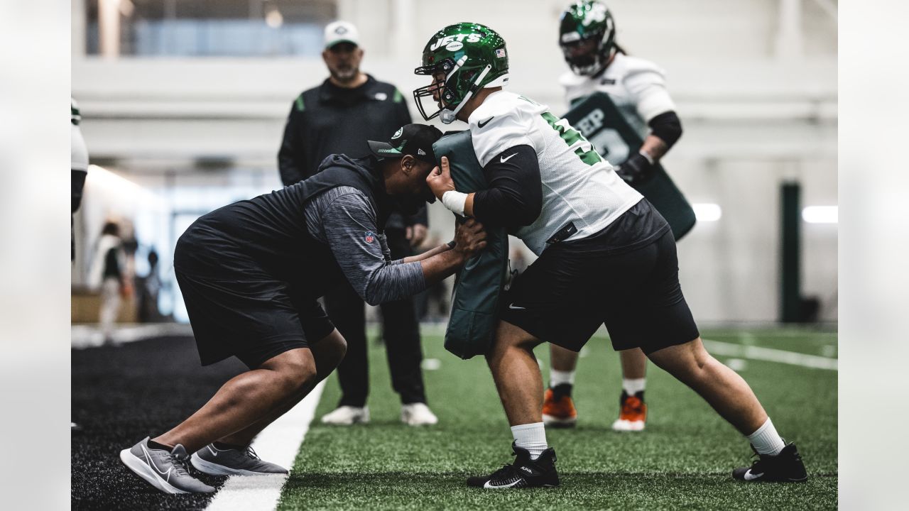 New York Jets linebacker Sherrod Greene (32) in action during the team's  NFL football rookie minicamp, Friday, May 5, 2023, in Florham Park, N.J.  (AP Photo/Rich Schultz Stock Photo - Alamy