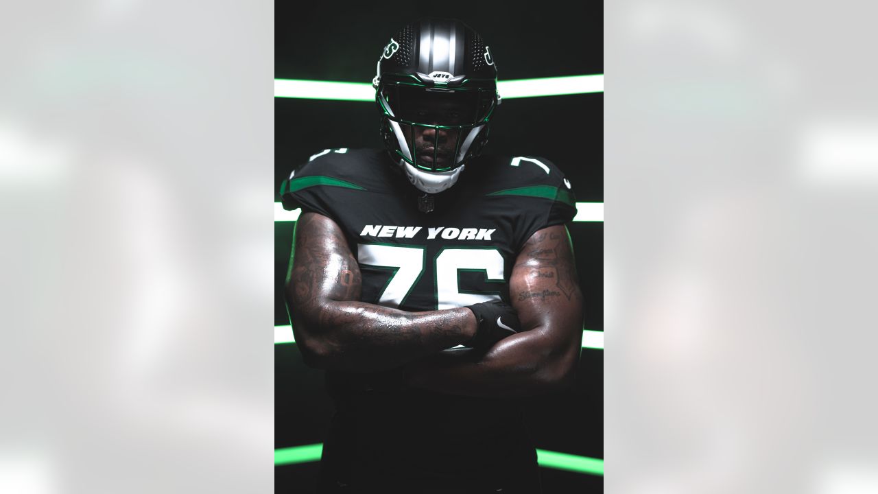 New York Jets Stealth Black Helmets — UNISWAG