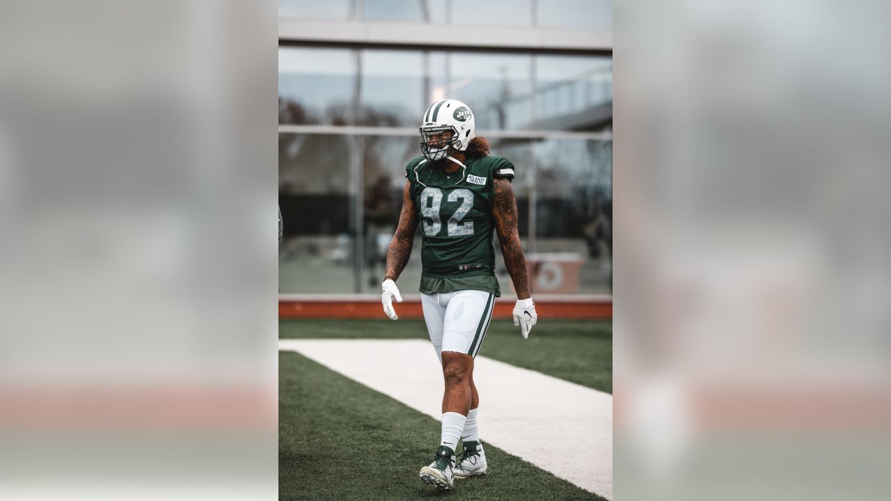 Jets Players React to Special Camouflage Salute to Service Practice Jerseys