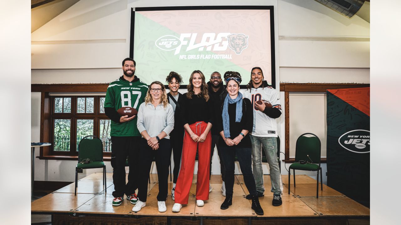 Jets and Bears Unveil Girls Flag Football League in the UK