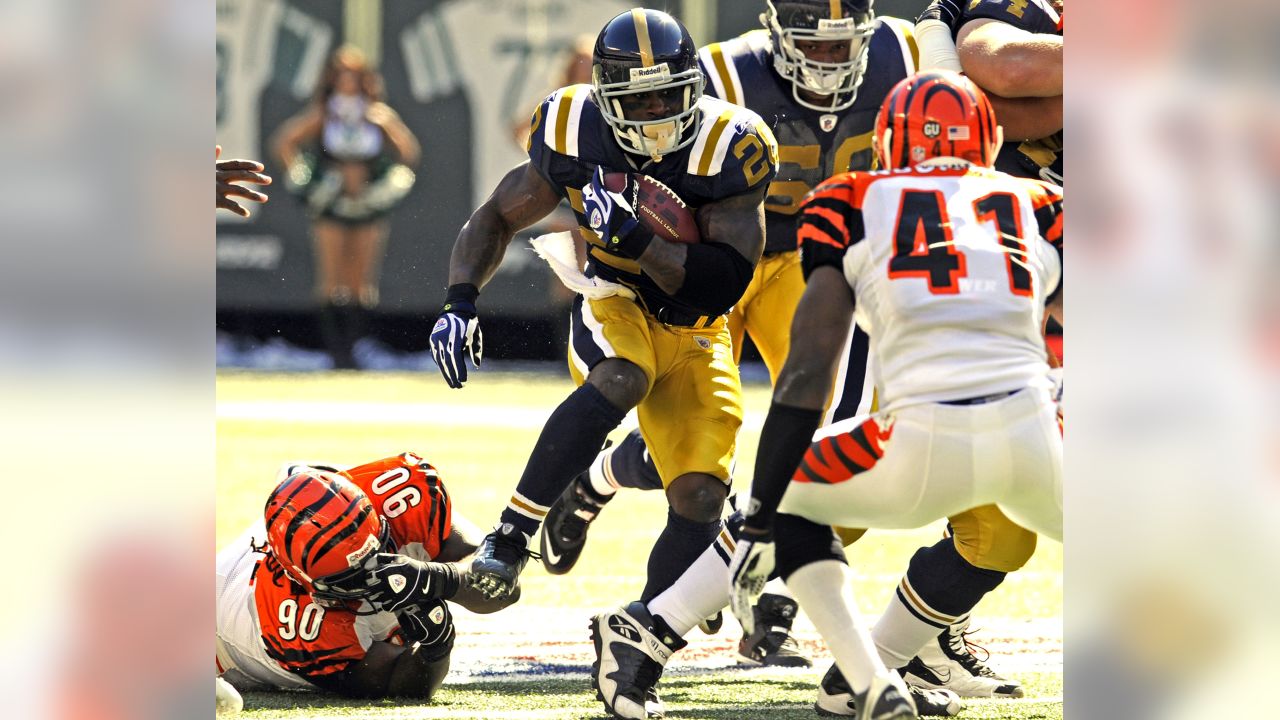 Defensive back Chinedum Ndukwe of the Cincinnati Bengals watches