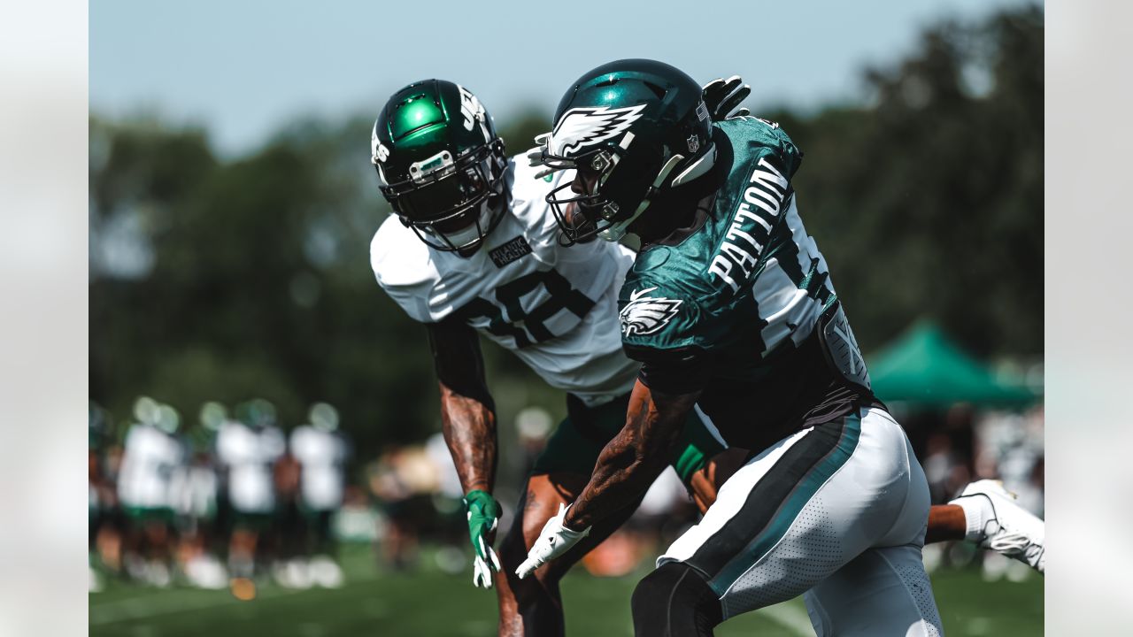 New York Jets linebacker Jamien Sherwood (44) runs against the Chicago Bears  during an NFL football game Sunday, Nov. 27, 2022, in East Rutherford, N.J.  (AP Photo/Adam Hunger Stock Photo - Alamy