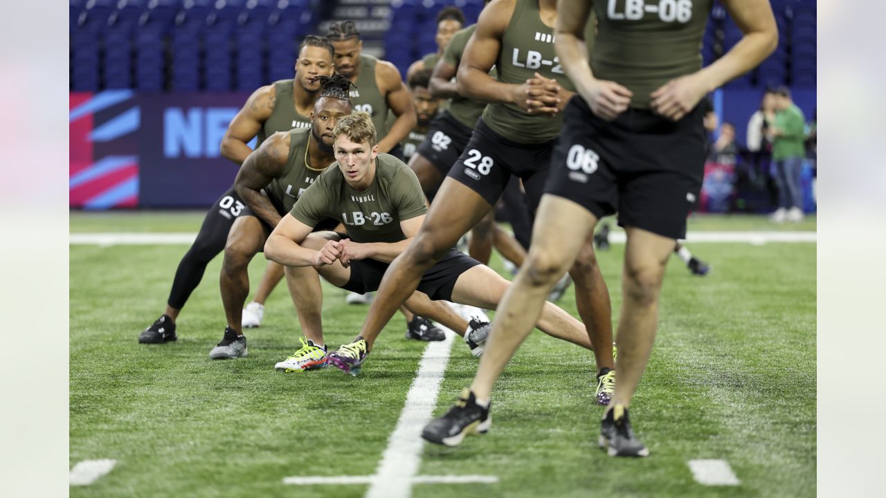 Arizona State defensive back Jack Jones runs a drill during the NFL  football scouting combine, Sunday, March 6, 2022, in Indianapolis. (AP  Photo/Darron Cummings Stock Photo - Alamy