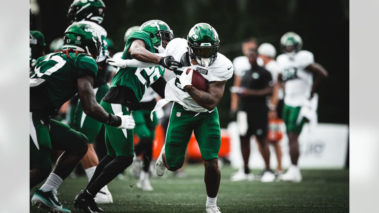 Jets' Mekhi Becton: Practicing with Carl Lawson has made things 'a whole  lot easier' entering Year 2