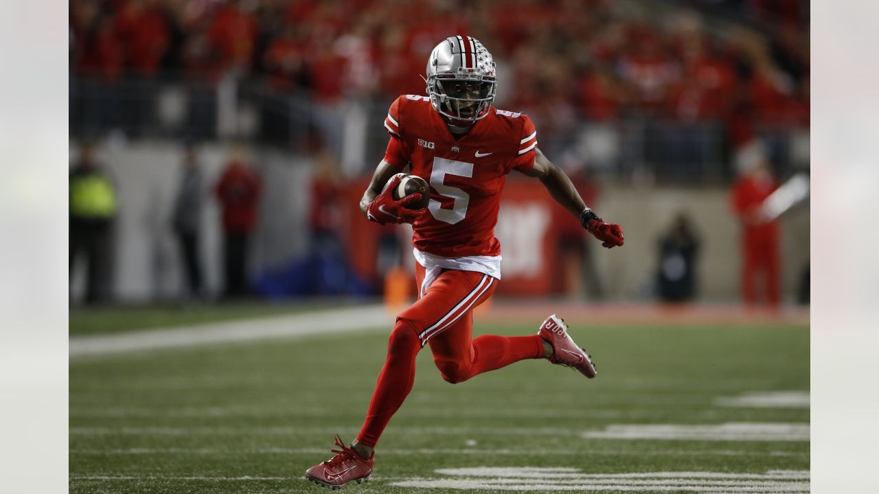 Why does Ohio State football's Garrett Wilson have one reception in two  games? 