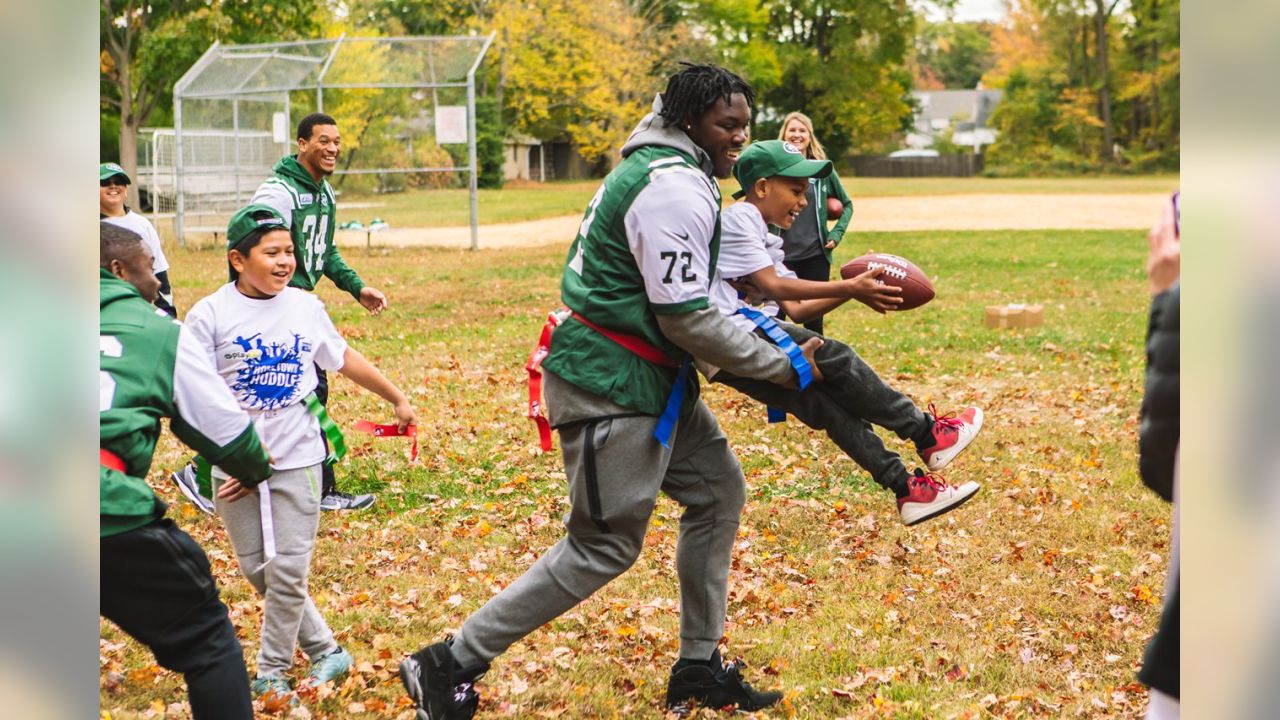 PHOTOS: New York Jets players visit Bound Brook students