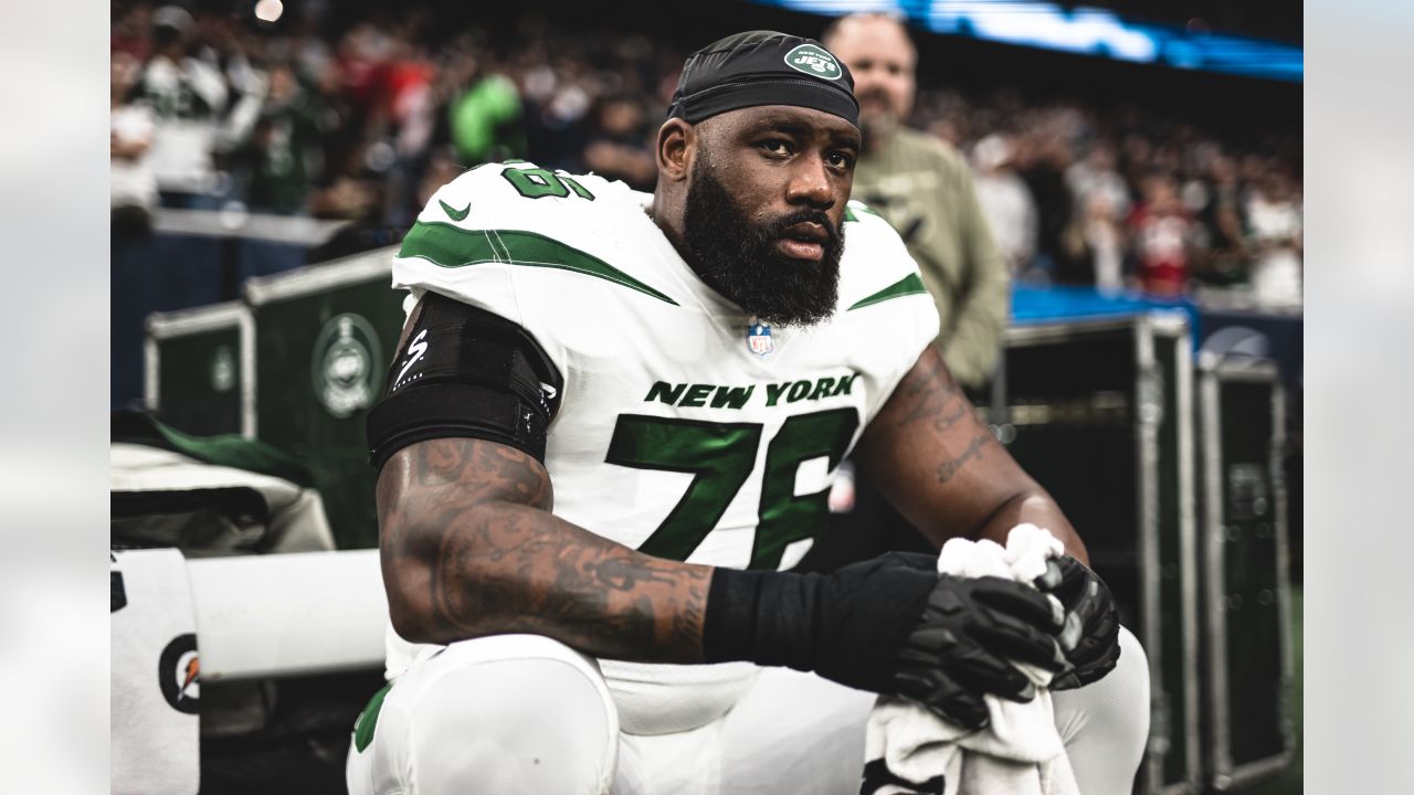 Jets LT Mekhi Becton will have to fight George Fant for starting job