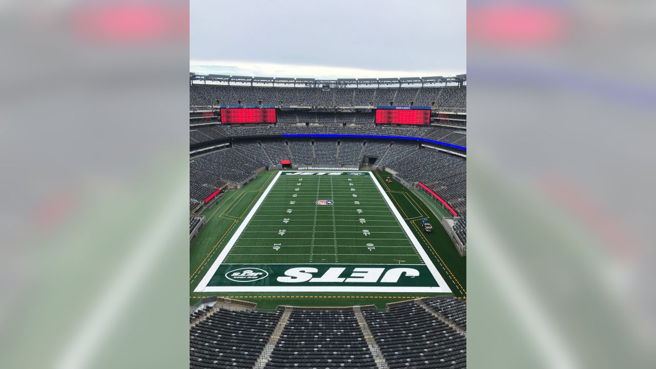 Nfl New York Jets Stadium From An Outside Lens Background, Metlife