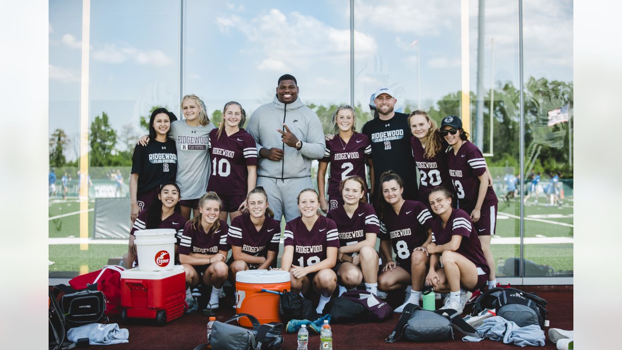 Girls flag football team at Reagan High School prepares for tournament