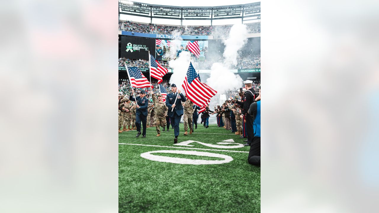 New York Jets Authentic NFL Salute to Service Military Flag (Rare)