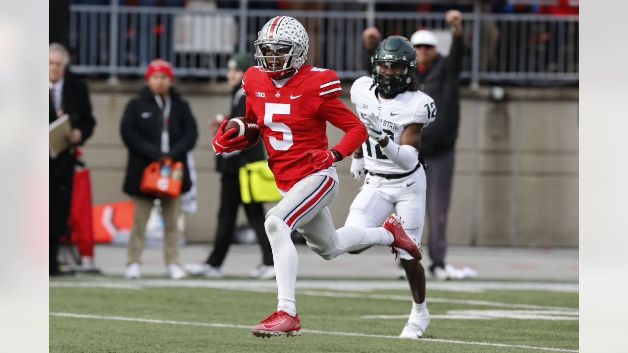 Why does Ohio State football's Garrett Wilson have one reception in two  games? 