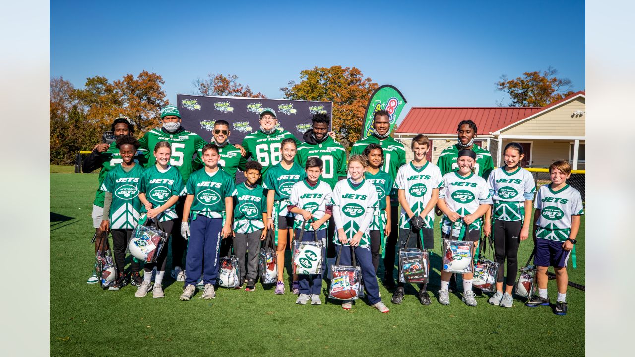 Jets Players Help Coach Play 60 Flag Football Program with Local Sixth  Graders