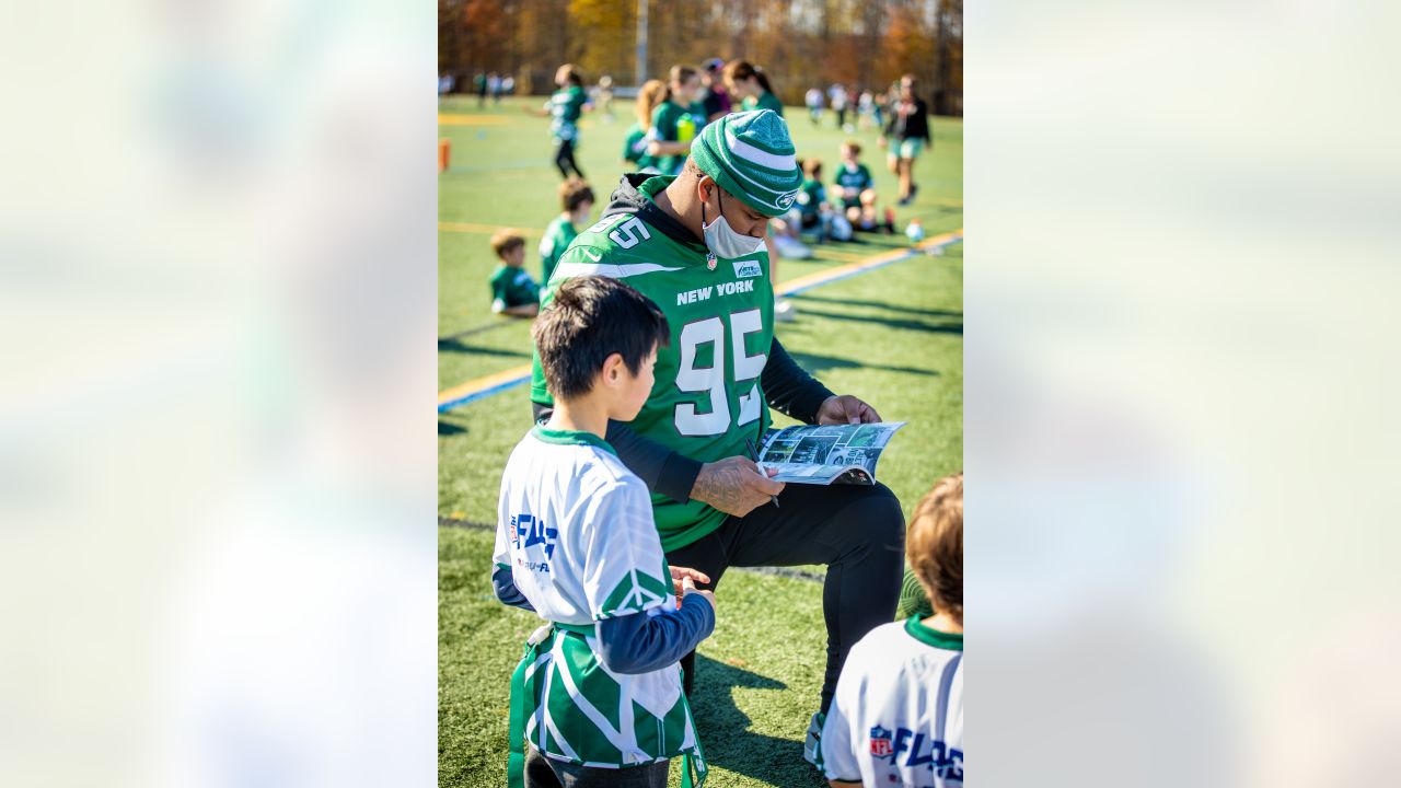 Jets Players Help Coach Play 60 Flag Football Program with Local Sixth  Graders